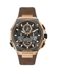 �u���o ���f�B�[�X �A�N�Z�T���[ �r���v Bulova Precisionist Chronograph 45mm Black/Brown �u���b�N