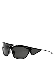 【送料無料】 ジバンシー レディース サングラス・アイウェア アクセサリー Giv Cut Geometric Sunglasses 66mm Black/Gray Solid