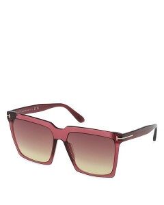 yz gEtH[h fB[X TOXEACEFA ANZT[ Bordeaux Square Plastic Sunglasses 58mm Red/Brown Gradient