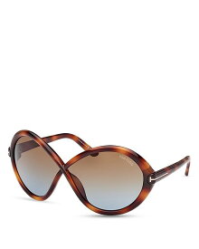 【送料無料】 トム・フォード レディース サングラス・アイウェア アクセサリー Jada Butterfly Sunglasses 68mm Havana/Brown Gradient