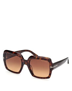 yz gEtH[h fB[X TOXEACEFA ANZT[ Square Sunglasses 54mm Havana/Brown Gradient