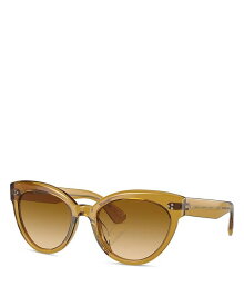 【送料無料】 オリバーピープルズ レディース サングラス・アイウェア アクセサリー V5355SU Roella Cat Eye Sunglasses 55mm Yellow/Yellow Gradient