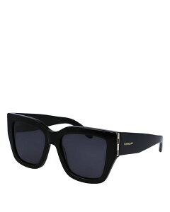 yz tFK fB[X TOXEACEFA ANZT[ Double Gancini Square Sunglasses 55mm Black/Blue Solid