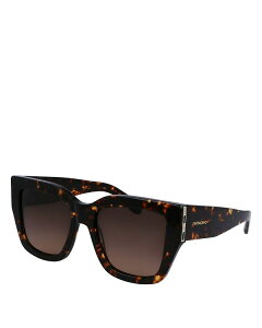 yz tFK fB[X TOXEACEFA ANZT[ Double Gancini Square Sunglasses 55mm Tortoise/Brown Gradient