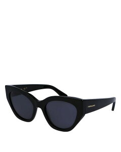 yz tFK fB[X TOXEACEFA ANZT[ Classic Logo Geometric Cat Eyes 55mm Black/Blue Solid