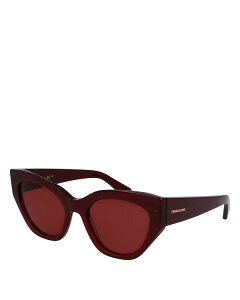 yz tFK fB[X TOXEACEFA ANZT[ Classic Logo Geometric Cat Eyes 55mm Red/Red Solid