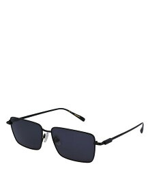 【送料無料】 フェラガモ レディース サングラス・アイウェア アクセサリー Prisma Rectangular Metal Sunglasses 57mm Black/Gray Solid