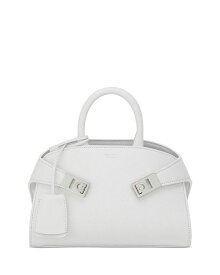 【送料無料】 フェラガモ レディース ショルダーバッグ バッグ Hug Soft Mini Leather Crossbody Optic White/Silver