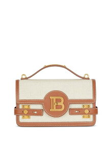 【送料無料】 バルマン レディース ショルダーバッグ バッグ B Buzz 24 Canvas Shoulder Bag Natural Brown/Gold