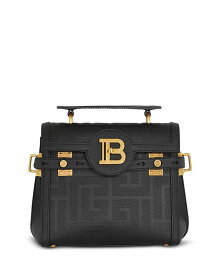 【送料無料】 バルマン レディース ハンドバッグ バッグ B Buzz 23 Grained Leather Monogram Satchel Black/Gold