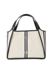 【送料無料】 ステラマッカートニー レディース トートバッグ バッグ Double Stripe Logo Tote White/Ink