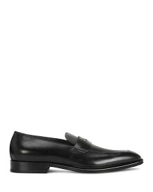 【送料無料】 ボス メンズ スリッポン・ローファー シューズ Men's Derrek Apron Toe Penny Loafers Black