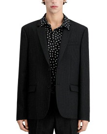 【送料無料】 ザ・クープルス メンズ ジャケット・ブルゾン アウター Dotted Stripe Straight Fit Suit Jacket Black/ Ecru