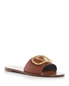 yz @eBm fB[X T_ V[Y Women's V Logo Slide Sandals Camel