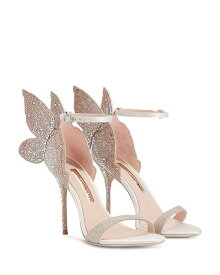 【送料無料】 ソフィアウェブスター レディース サンダル シューズ Women's Chiara Embroidered Butterfly Stiletto Sandals Champagne Glitter