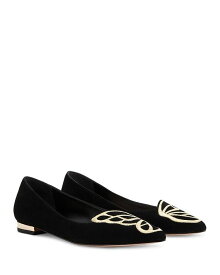 【送料無料】 ソフィアウェブスター レディース パンプス シューズ Women's Butterfly Embroidered Flats Black Gold