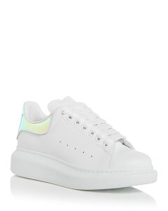 ALT_[E}bNC[ fB[X V[Y Xj[J[ Alexander McQUEEN Women's Oversized Low Top Sneakers White/Multi zCg