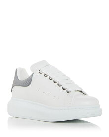 【送料無料】 アレキサンダー・マックイーン レディース スニーカー シューズ Women's Oversized Snake Embossed Heel Detail Sneakers White/Grey