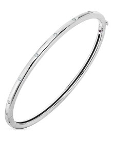 【送料無料】 ロバートコイン レディース ブレスレット・バングル・アンクレット アクセサリー 18K White Gold Classica Diamond Studded Bangle Bracelet White