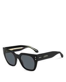 【送料無料】 イザベル マラン レディース サングラス・アイウェア アクセサリー Cat Eye Sunglasses 53mm Black/Gray Solid