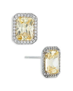 �i�f�B�[�� ���f�B�[�X �A�N�Z�T���[ �s�A�X�E�C�������O Nadri Emerald Cut Halo Stud Earrings Yellow/Silver �C�G���[