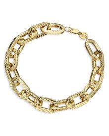 【送料無料】 ジェニファーズーナー レディース ブレスレット・バングル・アンクレット アクセサリー Kobe Textured Link Bracelet in 18K Gold Plated Sterling Silver Gold