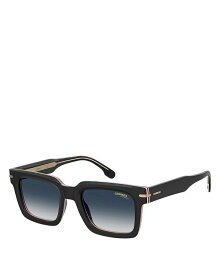 【送料無料】 カレーナ レディース サングラス・アイウェア アクセサリー Square Sunglasses 52mm Black/Blue Gradient