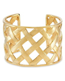 【送料無料】 ケネスジェイレーン レディース ブレスレット・バングル・アンクレット アクセサリー Basket Weave Cuff Bracelet in Gold Tone Gold
