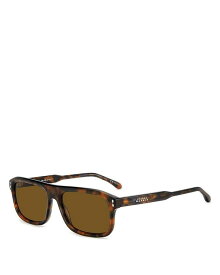 【送料無料】 イザベル マラン レディース サングラス・アイウェア アクセサリー Rectangle Sunglasses 56mm Havana/Brown Solid