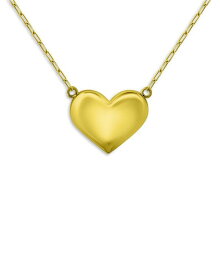 【送料無料】 アクア レディース ネックレス・チョーカー・ペンダントトップ アクセサリー Polished Heart Pendant Necklace in 18K Gold Over Sterling Silver 16 - 100% Exclusive Gold