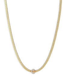 【送料無料】 エティカ レディース ネックレス・チョーカー・ペンダントトップ アクセサリー Initial Herringbone Chain Necklace in 18K Gold Plated 12 C