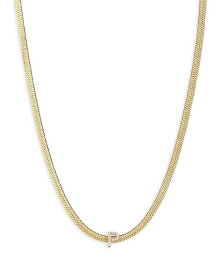 【送料無料】 エティカ レディース ネックレス・チョーカー・ペンダントトップ アクセサリー Initial Herringbone Chain Necklace in 18K Gold Plated 12 P