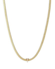 【送料無料】 エティカ レディース ネックレス・チョーカー・ペンダントトップ アクセサリー Initial Herringbone Chain Necklace in 18K Gold Plated 12 T