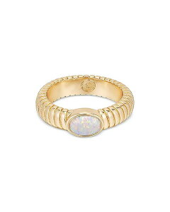 GeBJ fB[X ANZT[ O u Ettika Flex Ribbed Opal Ring in 18K Gold Plated White/Gold zCg