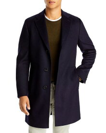 【送料無料】 ボス メンズ コート アウター Jared Wool & Cashmere Classic Fit Topcoat Dark Blue