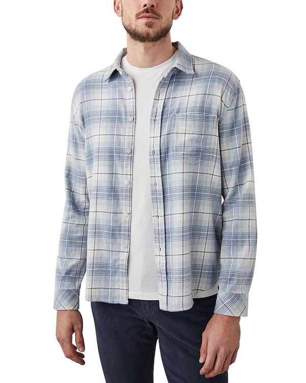 【送料無料】 レイルズ メンズ シャツ トップス Sussex Flannel Relaxed Fit Shirt Glacier：ReVida  市場店