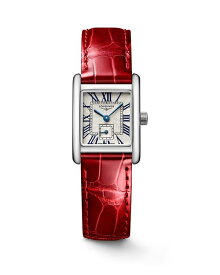 【送料無料】 ロンジン レディース 腕時計 アクセサリー Mini Dolcevita Watch 21.5mm x 29mm Silver/Red