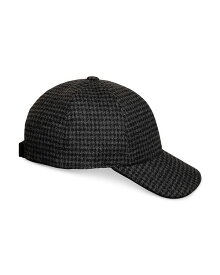 【送料無料】 エトン メンズ 帽子 ベースボールキャップ アクセサリー Prince Of Wales Check Wool Blend Baseball Cap Black