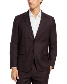 【送料無料】 セオリー メンズ ジャケット・ブルゾン アウター Chambers Tonal Plaid Slim Fit Suit Jacket Deep Chianti Multi