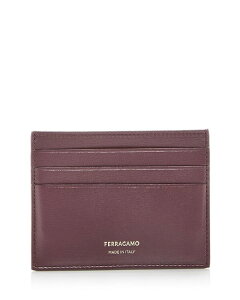 tFK Y ANZT[ z U[ Ferragamo Leather Card Case Dark Barolo