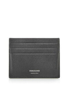 tFK Y ANZT[ z U[ Ferragamo Leather Card Case Nero.