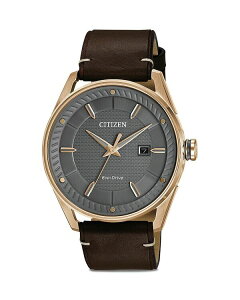 �V�`�Y�� ���f�B�[�X �A�N�Z�T���[ �r���v Citizen Brycen Weekender Watch 42mm Gray/Brown �O���[