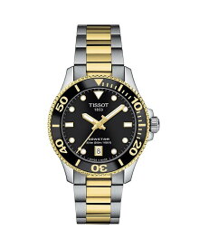【送料無料】 ティソット レディース 腕時計 アクセサリー Seastar 1000 Watch 40mm Black/Two-Tone