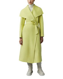 【送料無料】 マッカージュ レディース コート アウター Mai Lightweight Wrap Wool Coat Pale Lime