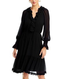 【送料無料】 コビーハルペリン レディース ワンピース トップス Collin Ruffle Peasant Dress Black