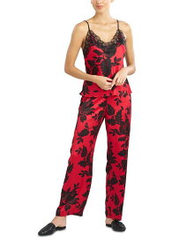 【送料無料】 ナトリ レディース ナイトウェア アンダーウェア Floral Satin Pajamas Set Red