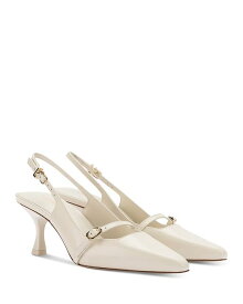 【送料無料】 ラルーデ レディース パンプス シューズ Women's Ines Pointed Toe Slingback Pumps Ivory