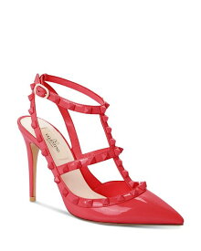 【送料無料】 ヴァレンティノ レディース パンプス シューズ Women's Rockstud Ankle Strap Pumps with Tonal Studs Red