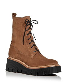 【送料無料】 フレダサルバドール レディース ブーツ・レインブーツ シューズ Women's Billie Platform Combat Boots Brown