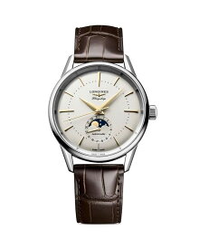 【送料無料】 ロンジン レディース 腕時計 アクセサリー Flagship Heritage Watch 38mm Ivory/Brown